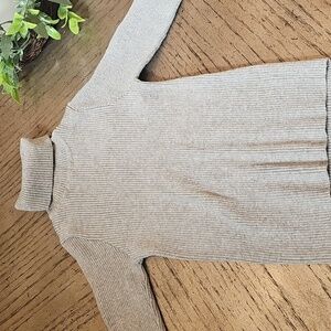 Light Gray Ribbed Turtleneck 3T